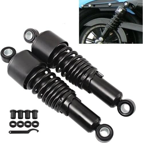 Motorcycle Hydraulic Shock Absorber Black Suspension Shock For Harley Touring Glide Road King XL Honda Yamaha Bobber Bicycle