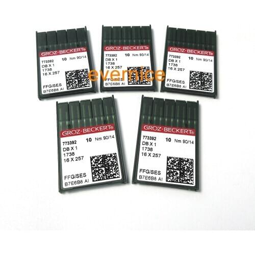 50 Pieces Groz Beckert Ball-Point Dbx1 16X231 16X257 1738 Sewing Machine Needles