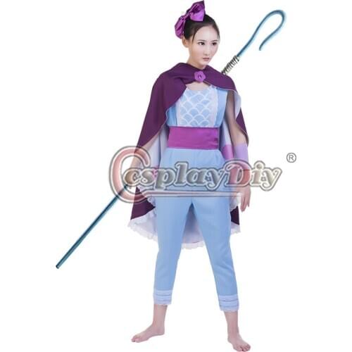 Cosplaydiy Bo Peep Cosplay Costume Adult Women Girls Costume Cloak L320