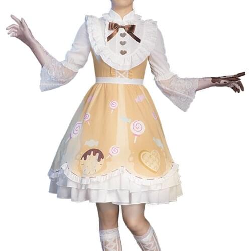 Identity V Cosplay Costumes Mechanic Tracy Reznik Mechanic Candy Girl Lolita Dress Woman Cute Clothes Set Halloween Dress Up