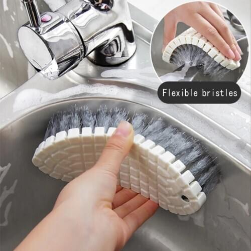 Kitchen Stove Cleaning Brush Bendable Flexible Pool Cleaning Brush Bathroom Bathtub Tile Without Dead Corner Floor Cleaning Tool