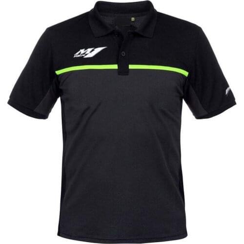 Summer Moto GP For Yamaha M1 100% Cotton Black Polo Shirt Mens Motorcycle Racing Biking