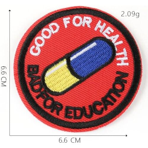 Fashion Logo Iron On Patches Shirt Shorts Embroidery Clothing Badge