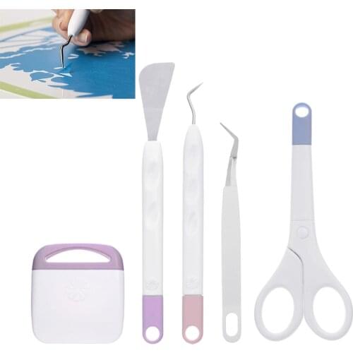 Craft Vinyl Weeding Tools Set Cardstock Crafting Basic Tools Kit For Cricut/silhouette/siser/oracal 631 651 751 Vinyl