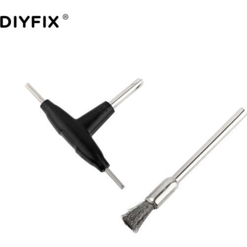DIYFIX Vape DIY Tool Set Coil Clean Brush Screwdriver for Electronic Cigarette Rebuildable RDA RTA RDTA DIY Atomizer Tank