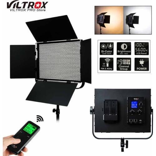 VILTROX VL-D85T Professional slim Metal Bi-color LED photography light & Wireless remote for Camera Photo Studio Video light