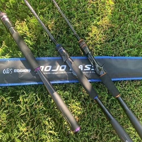 OBSESSION baitcasting fishing rod 1.98m 2.13m 2.28m L M ML MH 2section ultra light Carbon fishing rod spinning casting Tackle