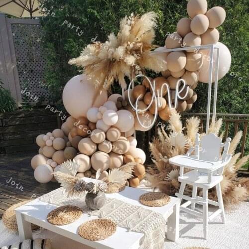 DIY Doubled Apricot Balloons Garland Arch KIT Wedding Decoration Blush Nude Coffee Copper Anniversary Party Baby Shower Decor