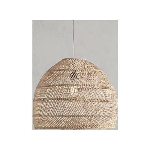 Modern Rattan Pendant Lights Japanese Style Hanglamp For Living Room Bedroom Dining Room Bar Decor Loft E27 Luminaire Suspension