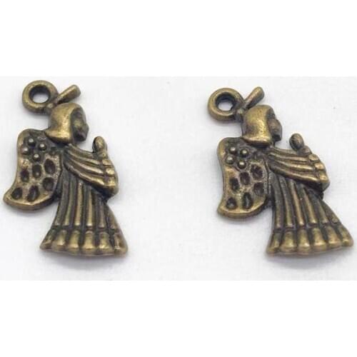 Vintage 30 pcs alloy tiny angel charms fit DIY handmade necklace earring bracelet charms Jewelry Making