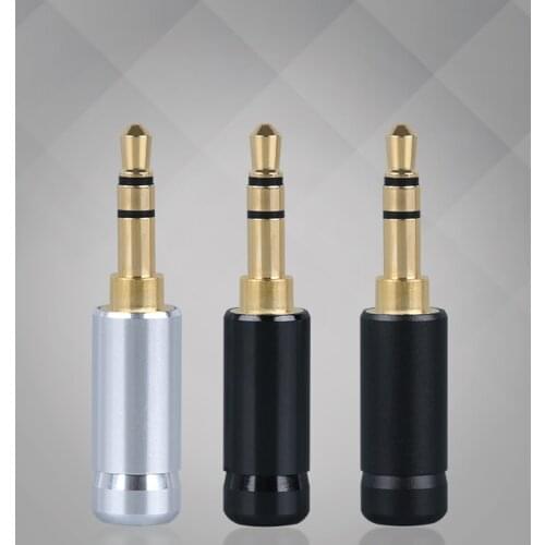 High-Quality Aluminum Shelled Gold-Plated 3.5mm DIY Plug-in