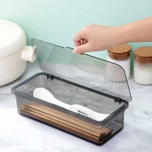 Tableware Storage Box For Knife Fork Spoon Extended Chopstick Cutlery Drain Box Tableware Kitchenware Organizer Kitchen Supplies