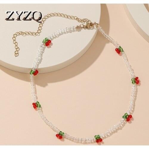 ZYZQ Creative Simple Color Handmade Rice Bead Necklace For Women Bohemian Double Clavicle Chain Fashion Jewelry Accessories
