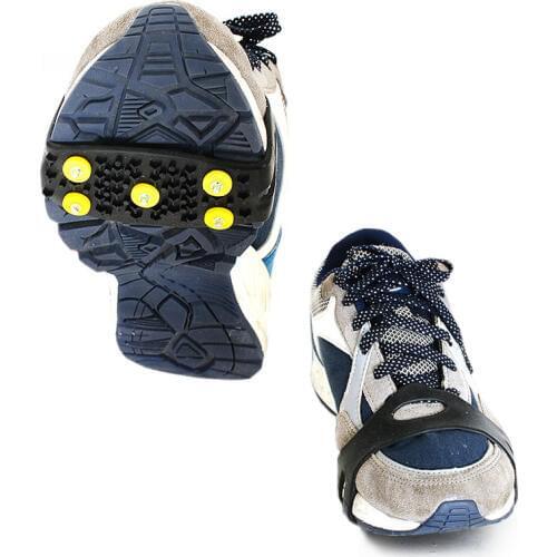 1 Pair Ice Snow Gripper,Professional Non-Slip Elastic Shoes Boots Spikes Grips, Shoe Covers Crampons For Outdoor tool,Unisex