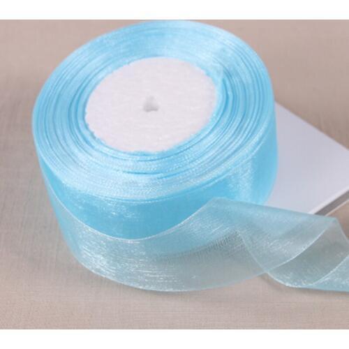 10 yards/lot) 2'' (50mm) organza ribbons wholesale gift wrapping decoration Christmas ribbons BK27