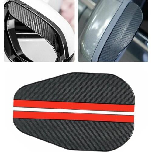 2pcs Car Rearview mirror rain shield PVC Waterproof Rear View Mirror Sticker Anti Rain Visor Snow Guard cover Flexible Protector