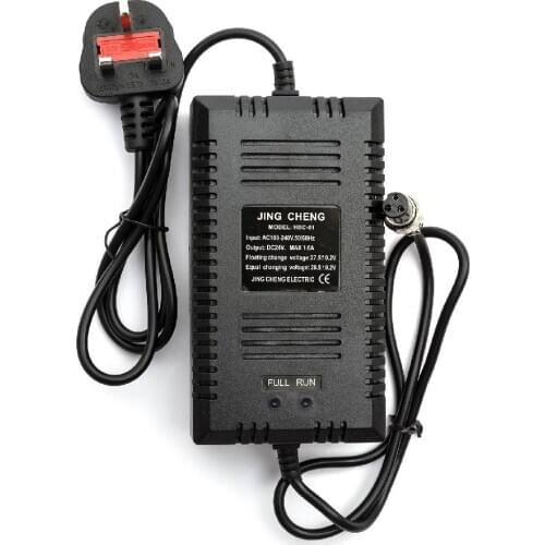 24V 1.6A Replacement Motorcycle Bike Battery Charger Portable Durable Safe Electric Scooter Charger UK Plug