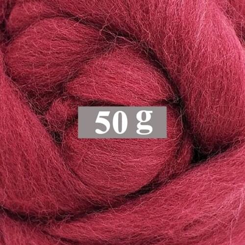 50g Merino Wool Roving for Needle Felting Kit, 100% Pure Felting Wool, Soft, Delicate, Can Touch the Skin (Color 26)