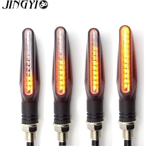 #750 2 12 LED motorcycle turn signal lights flashing accessories for f800r honda sh 125 speed triple 1050 burgman 400