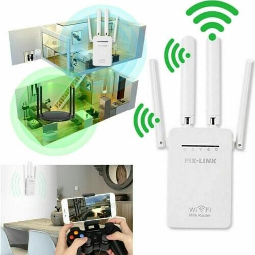 AC1200 WiFi Repeater Wireless 300M Extender Router Dual Booster Band Gigabit 5G