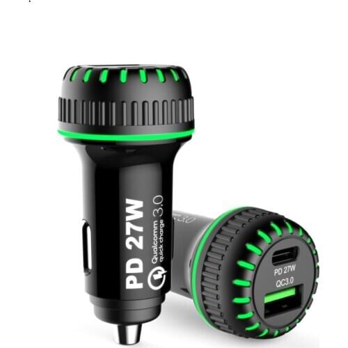 HozWich QC 3.0 dual usb port car phone charging QC 3.0+ PD Car Phone Charger Quick Charge 3.0 USB Car Charger