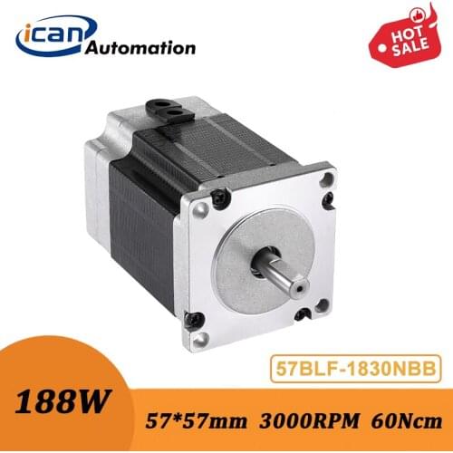 ICAN Brushless Dc Motor High Speed 24V 188Watt 60Ncm 3000RPM BLDC DC Motor