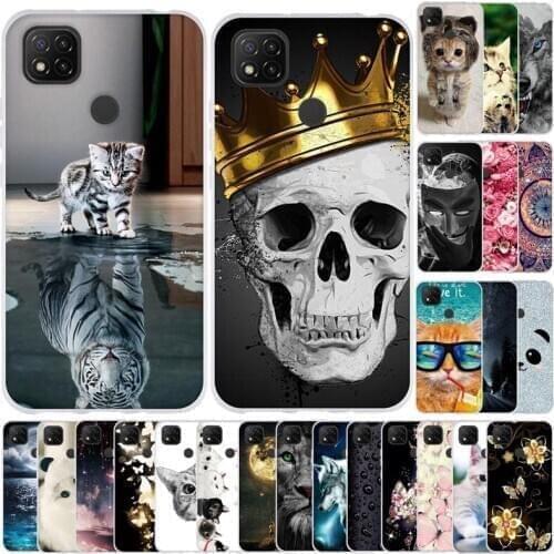 For Xiaomi Redmi 9C Case Silicone Soft Wolf Lion Phone Cover for Xiaomi Redmi 9C NFC Case TPU Bumper on Redmi9C 9 C Funda 6.53