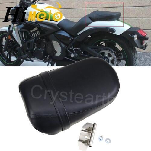 Motorcycle Black Seats Cover Cafe Racer Seat Pillion Rear Passenger Seat For Kawasaki Vulcan 650 VN650 2015 2016 2017
