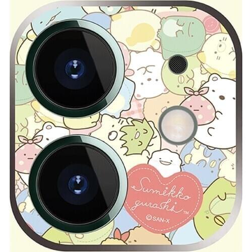 HD Tempered Glass Camera Lens Film Protector for iphone 12 12pro Cartoon Cell Phone Camera ProtectIVE Cover