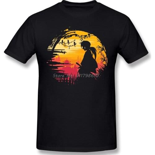 Rurouni Kenshin Creative T-Shirt Funny Tshirt Cotton Rurouni Kenshin Clothes Humor T Shirt Anime Men Tee Streetwear Harajuku