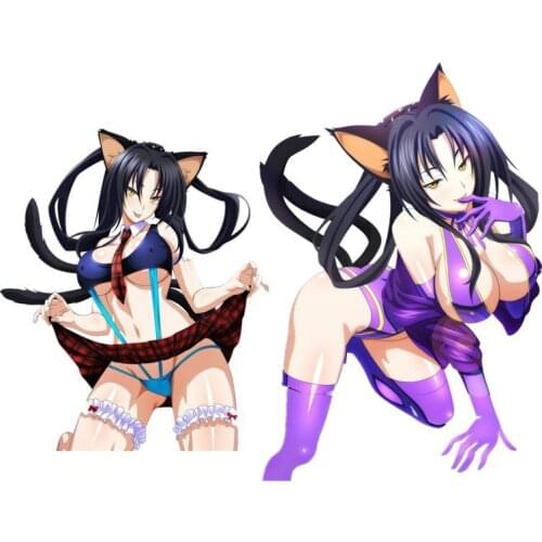 Hot High School DxD Kuroka Render Car Body Sticker Laptop Bumper Motorcycle Decal Vinyl Cover Scratches Auto Decoration