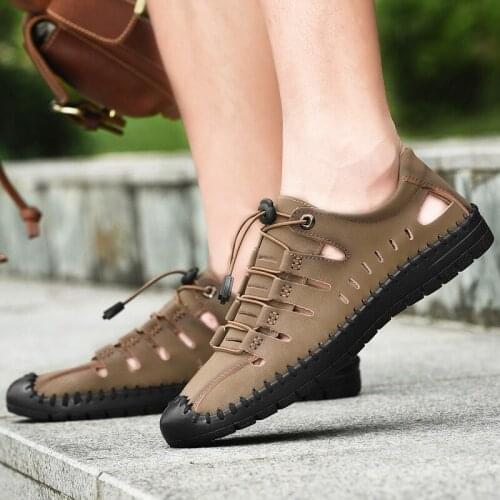 Summer Breathable Mens Shoes Zapato Hombre Verano Summer Flip Flops Mens Slippers Zomerschoenen Heren Zapatillas Deportivas