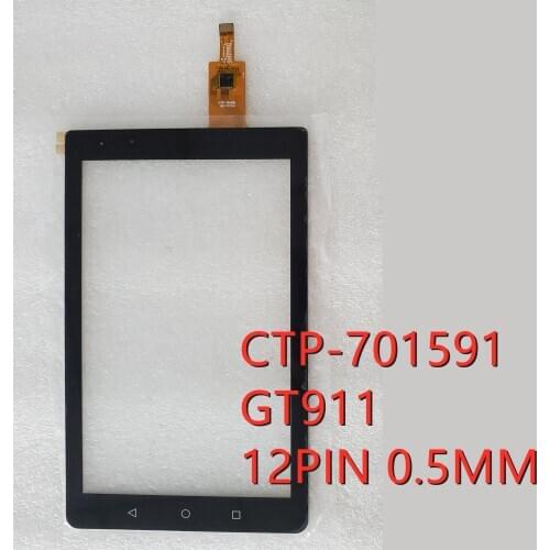 New touch screen black P/N CTP-70591 Car GPS navigation radio touch screen panel repair and replacement parts