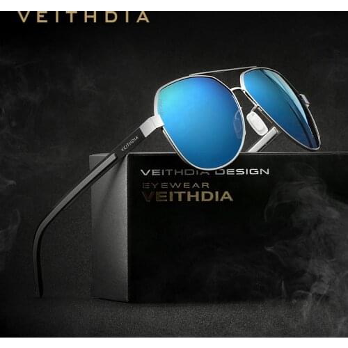 VEITHDIA Polarized UV400 Lens Pilot Sunglasses Men Brand Designer Vintage Women Sun Glasses gafas oculos de sol masculino 3556