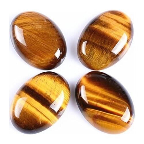 Wholesale 2ps/lot Golden Tiger Eye Bead cabochons,10x14mm 12x16mm 13x18mm 15x20mm,30x40mm Oval Gem stone Cabochon Ring Face