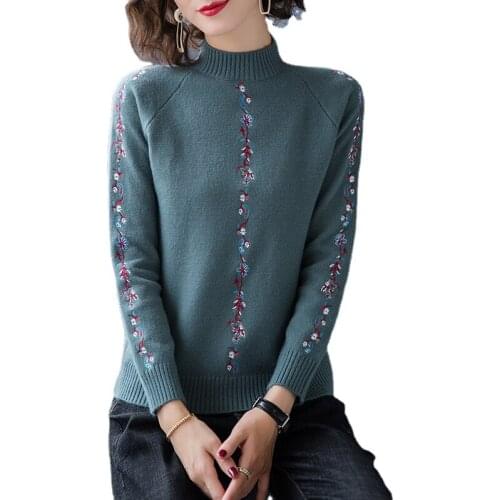 Autumn Winter Sweater Pullover Women Knitted Loose Casual Thick Sweaters Solid Color Long Sleeve Plus Size Warm Ladies Pullover