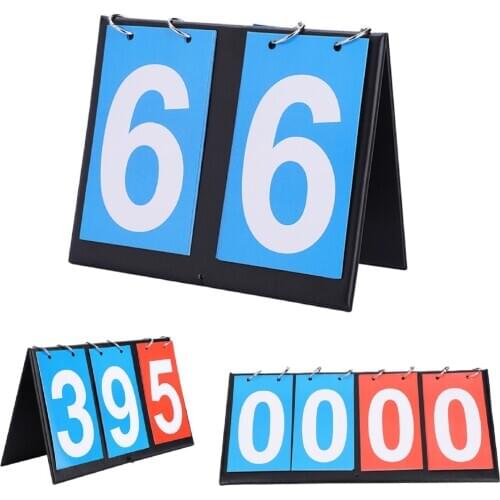 Portable Flip 2/3/4 Digit Sports Competition ScoreBoard for Table Tennis Basketball Badminton Football Volleyball Score Boards