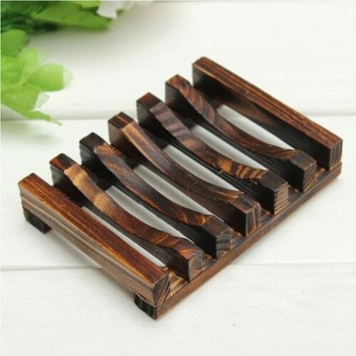 POSEPOP Handmade Wooden Bathroom Soap Dish Box Container Kitchen Tub Sponge Storage Cup Rack Soap Holder High Quality