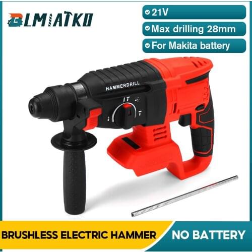 21V Handheld Electric Screwdriver Hammer Demolition Hammer Impact Drill Concrete Set Power Tool For Makita battery