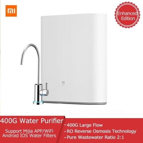 Xiaomi Mi Water Purifier Enhanced Edition 400G RO Reverse Osmosis Water Filter Support WIFI Mijia APP Android IOS Household Tool