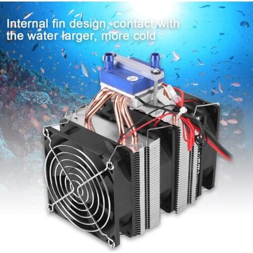 12V Thermoelectric Cooler Semiconductor Refrigeration Water Chiller Cooling System Device 120W Fish tank refrigerator