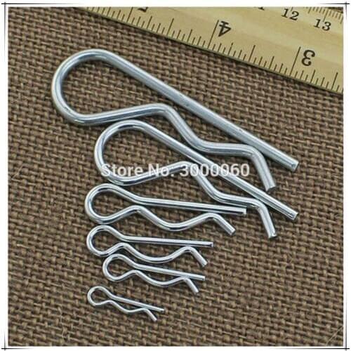 3.5mm*75mm Zinc Plated Spring Steel Spring Cotter Lock R Pin 50pcs/lot