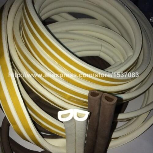 5M D Self Adhesive Foam Weather Draught Excluder Seal Door Window Tape Strip Roll