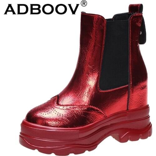 ABDOOV Fashion Ankle Boots Women Increase Platform Martins Boots Women Boots