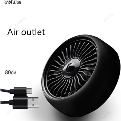 Car electric fan car refrigeration small fan 12V 24V USB outlet with light strong wind volume mute CD50 Q04