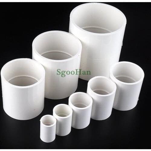 Big Size 63~200mm Inside Dia PVC Water Supply Pipe Straight Connector Plastic Joint Fittings Irrigation System Watering Parts