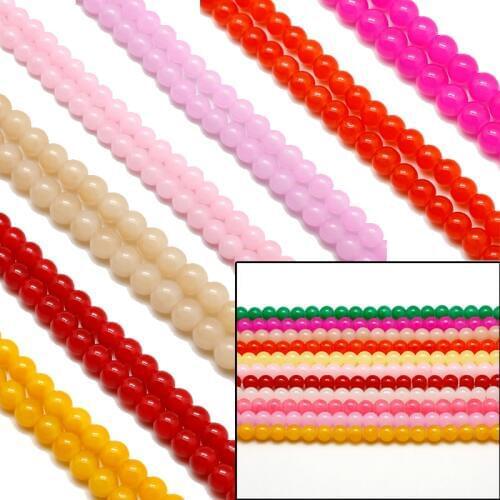 Beads & jewelry making/diy beads/glass beads for jewelry making 4/6/8/10mm 8 colors Weighty Suitable for fine jewelry