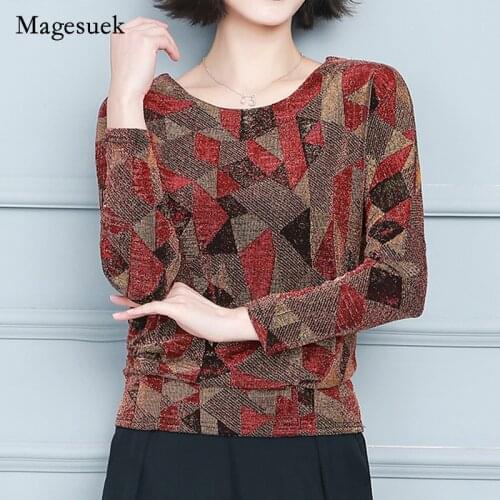 Elegant Shiny Sequin Blouse Plus Size New Fashion Lattice Shirt Tunic Women Blouse Shine Womens Blouse Glitter Shirt Tops 15801