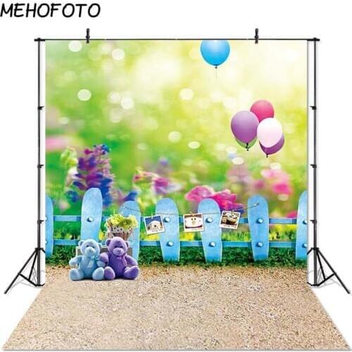MEHOFOTO Spring Photography Backdrop Easter Woodland Meadow Flower Background Photo Studio Photophone Photocall Shoot