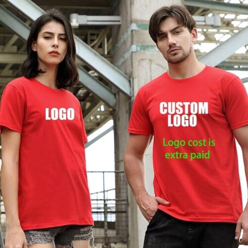 Hot Sale Unisex Cotton Blank T-shirt With Logo Customize Print Custom Tshirts